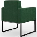 Ver imagem 7 de Poltrona Para Sala De Estar Base Fixa De Metal Helô L02 Facto Verde Musgo - Lyam Decor