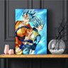 Quadro decorativo Dragon Ball Goku e Vegeta - Tela em Tecido - 3