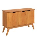 Ver imagem 4 de Buffet Aparador 122cm 3 Portas Pés Madeira Prism 1.2 Patrimar Cinamomo