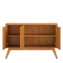 Ver imagem 3 de Buffet Aparador 122cm 3 Portas Pés Madeira Prism 1.2 Patrimar Cinamomo