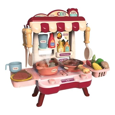Kit Mini Casa Encantanda 34 Pecas Luz e Som Solta Fumaça - Zippy Toys