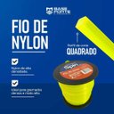Ver imagem 5 de Rolo Fio Nylon 3mm para Roçadeira Quadrado 2kg 226m Amarelo
