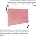 Ver imagem 6 de Cabeceira Estofada Cama Box Casal 140cm Camboriú Suede Rosa