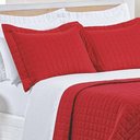 Ver imagem 3 de Cobre Leito Casal Padrão Montreal Algodão 150 Fios 3 Peças - Vermelho