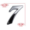 Ver imagem 3 de Numero Residencial Algarismo Elegance Grande N7 Cromado