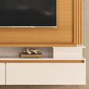 Ver imagem 7 de Painel Tv 65 Pol 181cm Bancada Suspensa Walle Cinamomo/off H01 - Mpozenato