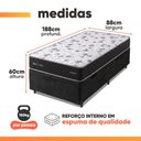 Ver imagem 3 de Cama Box Baú Solteiro Espuma AG65 Double Face Belga 88x188x60cm Herval - Suporta até 150kg
