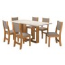Conjunto De Mesa Vieiro Elegance Com 6 Cadeiras - 2