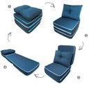 Ver imagem 3 de Puff 3 Em 1 Conforto F.a. Maringá 60x60x30cm Azul