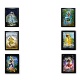 Kit Quadros Orixás Ogum Oxossi Obaluaê Iemanjá Iansã E Oxum 6 Peças - 3