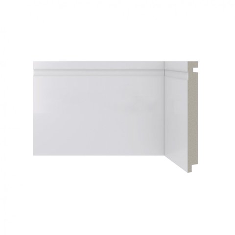 Rodapé de Poliestireno 15cm x 16mm x 2,40m Frisado Moderna 480 Santa Luzia