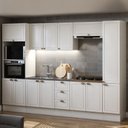 Ver imagem 1 de Cozinha Completa Modulada 310cm com Rodapé sem Tampo 10 Peças Friz Genialflex