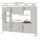 Ver imagem 2 de Cozinha Completa Modulada 310cm com Rodapé sem Tampo 10 Peças Friz Genialflex
