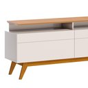 Ver imagem 3 de Rack para Sala Tv até 60 Polegadas 3 Gavetas 2.6 Off White Nature Classic Mais Imcal