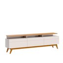 Ver imagem 2 de Rack para Sala Tv até 60 Polegadas 3 Gavetas 2.6 Off White Nature Classic Mais Imcal