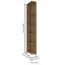 Ver imagem 3 de Guarda Roupa Modulado Cantoneira Curva 245cm Altura Setiba