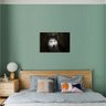 Quadro Lobo Branco Olhos Azuis Para Quarto Sala em Tecido - 3
