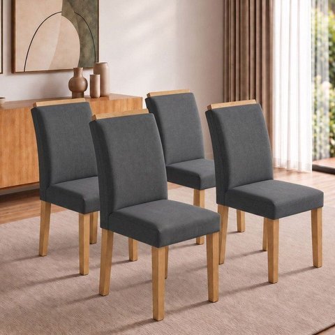 Conjunto 4 Cadeiras para Sala de Jantar Luisa