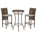 Ver imagem 1 de Mesa Bistrô com 2 Banquetas Roma Marrom Corda Náutica Estofado 3 Trama Original