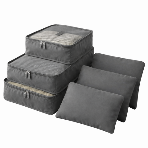 Kit 6 Organizadores de Mala Premium - Resistente e Prático