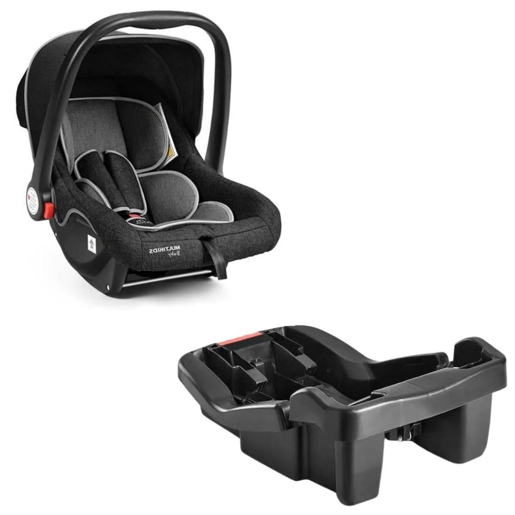 Kit Bebê Conforto Rest Preto e Base (0-13kg) | MadeiraMadeira
