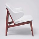 Ver imagem 6 de Poltrona Easy Chair Base Tabaco em Couro Ecológico e Natural ou Tecido Várias Cores - Artesian