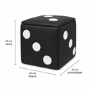 Ver imagem 3 de Puff 5 x1 Design Moderno Ddo em Aço Corino Preto Versátil