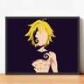 Quadro Com Moldura - Meliodas Anime Nanatsu No Taizai Ira - 1