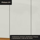 Ver mais imagens de Guarda Roupa Casal com Espelho 6 Portas 2 Gavetas Lyon Yescasa Cinamomo/Off White