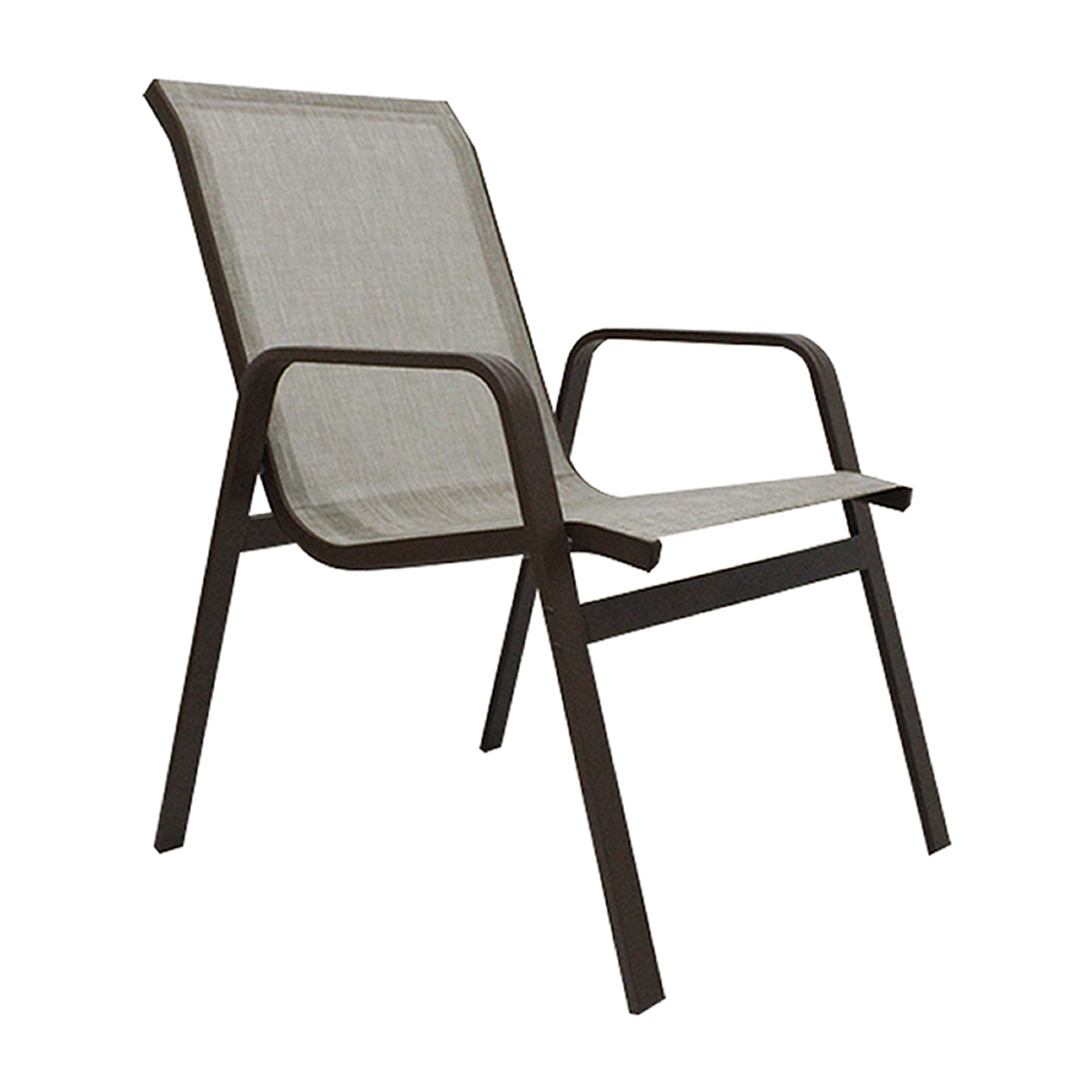 Cadeira de Piscina Lótus Resistente Sol e Chuva em Alumínio e Tela Sling - 1