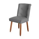 Ver imagem 3 de Cadeira Cozinha Sala de Jantar Penteadeira Estofada Paris Suede- Twdecora