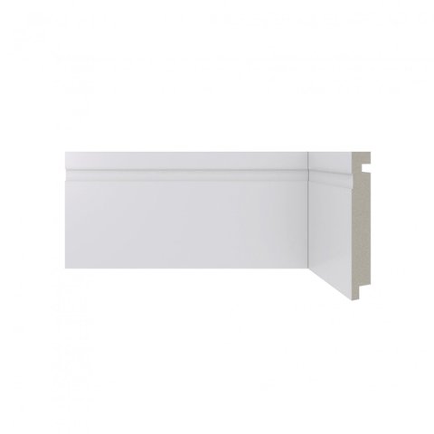 Rodapé de Poliestireno 10cm x 16mm x 2,40m Frisado Moderna 457 Santa Luzia