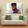 Quadro decorativo Neymar, Barcelona em Tecido - 1