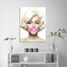 Quadro Marilyn Monroe Chiclete Rosa Retrô Para Sala Corredor - 1
