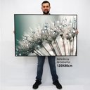Ver imagem 2 de Quadro Decorativo em Canvas Floral Dente de Leão TaColado Moldura Flutuante 4,5cm Freijó 120 x 80cm