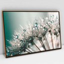 Ver imagem 1 de Quadro Decorativo em Canvas Floral Dente de Leão TaColado Moldura Flutuante 4,5cm Freijó 120 x 80cm