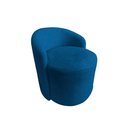 Ver imagem 6 de Kit Namoradeira + 2 Poltronas Yara Orgânica Couro Azul Marinho