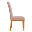 Ver imagem 4 de Cadeira de Jantar Mavie Estofada para Sala de Jantar Sofisticado Linhas Horizontais - Veludo Rosê