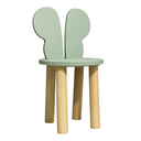 Ver imagem 2 de Cadeira Infantil Orelha Borboleta Mdf Pes Madeira Plancasa:verde Jade