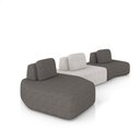 Ver imagem 2 de Sofá 3 Lugares Orgânico com Chaise e 2 Módulos Berlim Bouclê Gf K01 - D’Rossi