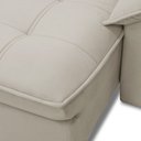 Ver imagem 6 de Sofá 3 Lugares Retrátil Reclinável para Sala 230cm Giotto F04 Veludo Bege - Lyam Decor