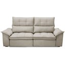 Ver imagem 5 de Sofá 3 Lugares Retrátil Reclinável para Sala 230cm Giotto F04 Veludo Bege - Lyam Decor