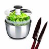 Centrífuga de Salada 6l Ichef Salad Spinner e Conjunto de Facas Ichef Professional Red | Ichef - 2