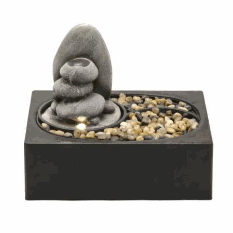 Fonte de Água Decorativa 22cm 110v Retangular