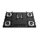 Ver imagem 4 de Cooktop 5 Bocas Terim Vidro Preto com 6 Apoios Preto Bivolt