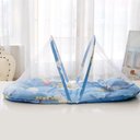 Ver imagem 3 de Berco Mosquiteiro Cama Bebe Colchonete Tenda Portatil Travesseiro Cercadinho Dobravel Colchao Almofa