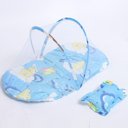 Ver imagem 4 de Berco Mosquiteiro Cama Bebe Colchonete Tenda Portatil Travesseiro Cercadinho Dobravel Colchao Almofa