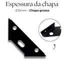 Ver imagem 4 de 6 Suportes de Parede Formato Trapézio para Prateleira Estilo Moderno Aço Alta Resistência Preto