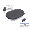 Ver imagem 5 de Assadeira de Vidro Refratário Retangular 2 Litros com Tampa