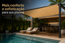 Ver imagem 6 de Tela Sombrite Lona Sombra Solar 80% 6x2 Bainha Ilhós Fortes